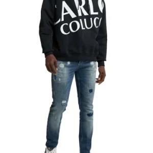 Bekleidung Carlo Colucci Hoodie Davoodi In Schwarz Günstig Kaufen 16
