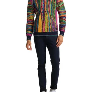 Bekleidung Carlo Colucci Pullover Catizone In Navy / Petrol Günstig Kaufen 10