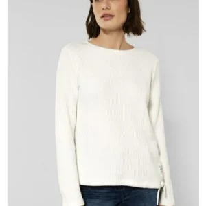 Große Größen Cecil Langarmshirt In Vanilla White Günstig Kaufen 8