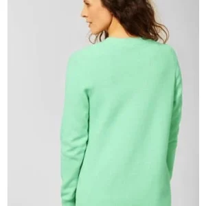 Pullover & Cardigans Cecil Pullover In Fun Green Melange Günstig Kaufen 10