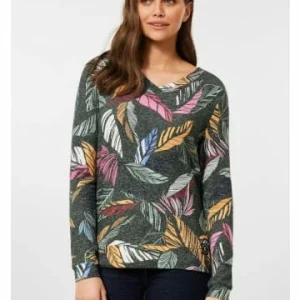 Sweat & Fleece Cecil Sweatshirt In Pine Green Melange Günstig Kaufen 8